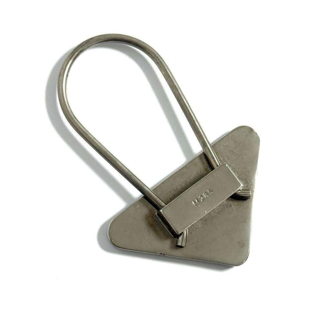 Prada Men's Triangle Logo Keychain Key Ring - 2