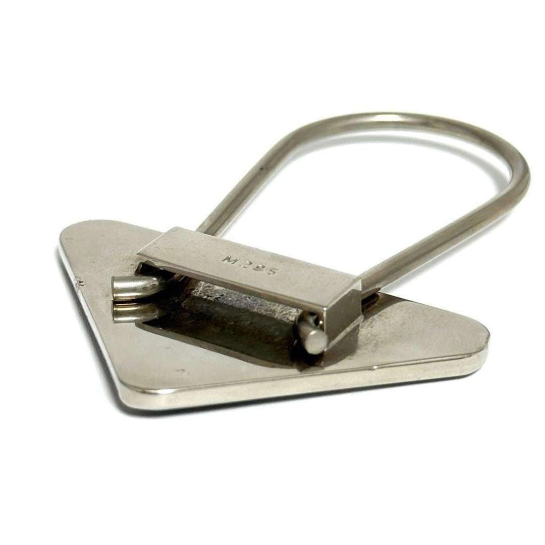 Prada Men's Triangle Logo Keychain Key Ring - 8