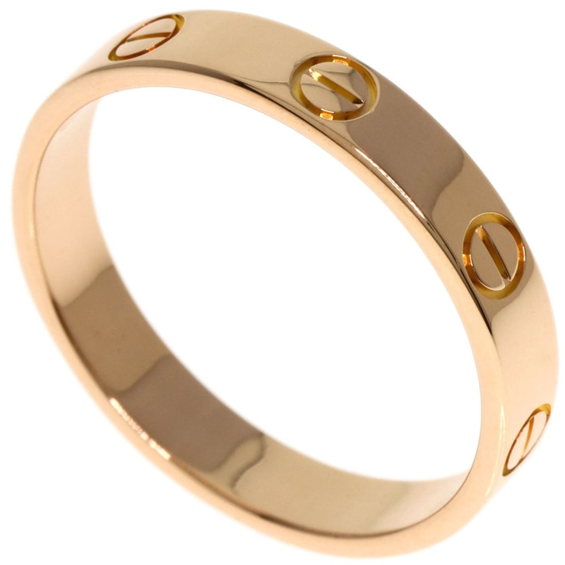 Cartier Mini Love Ring #57, 18K Pink Gold, Women's Ring, CARTIER (1 of 14)