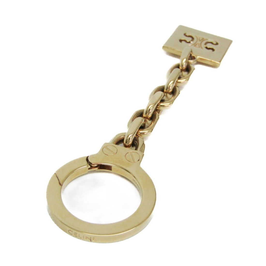 Celine Triomphe Keyring (Gold) - 3