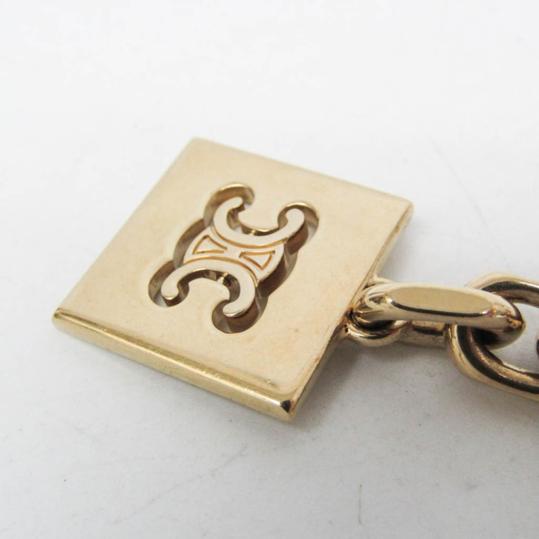 Celine Triomphe Keyring (Gold) - 5