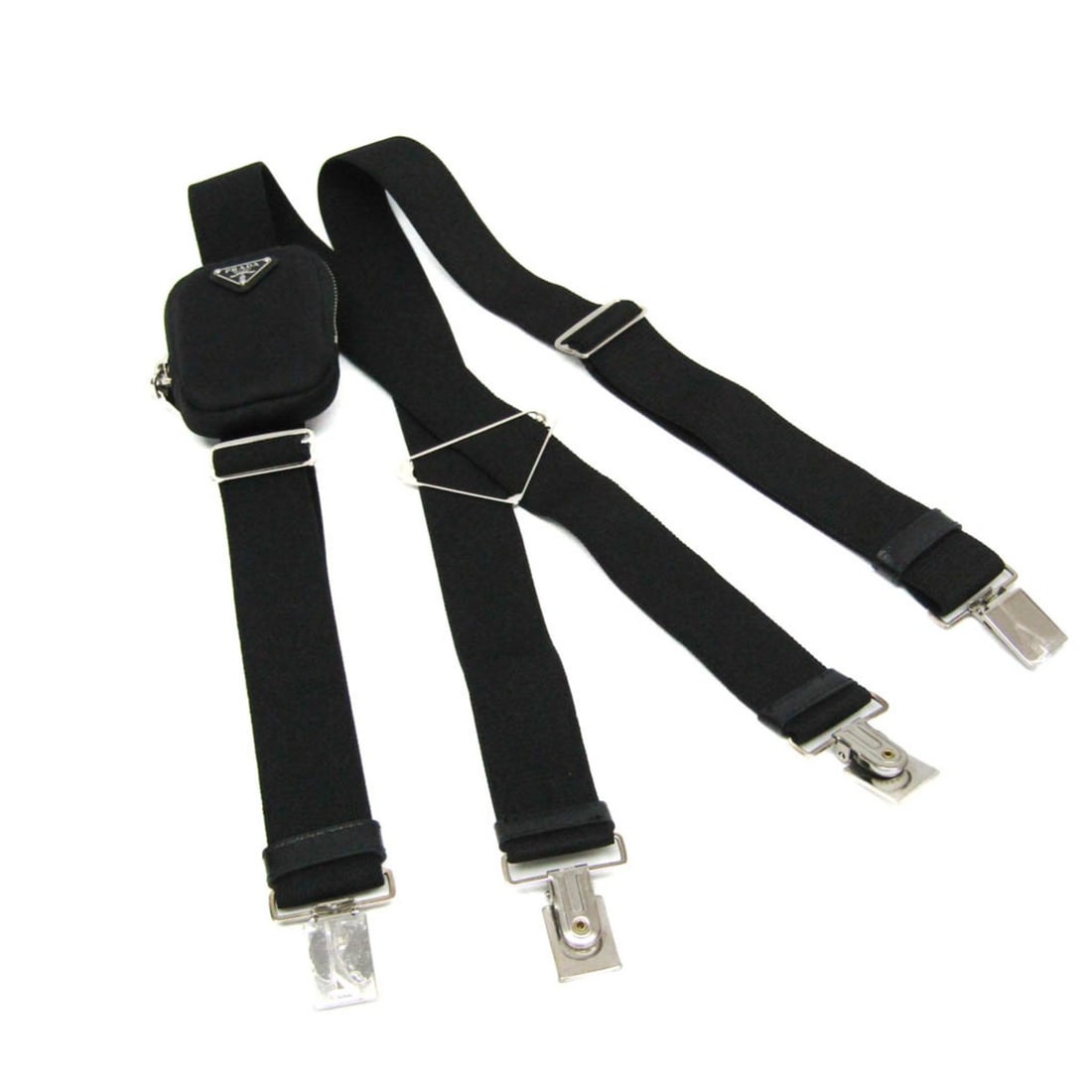 Prada ELASTICO 1CT001 Elastane X-type Suspenders Black (1 of 19)