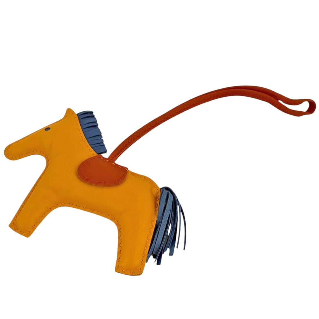 Hermes Rodeo MM Bag Charm, Leather, Yellow, Orange, Blue, Women's: --- Catalog ---Category: SizeSize (HxWxD): 115.00mm x 255.00mm / 4.53'' x 10.04''Category: DesignType: Handbag charmColor: Blue, Orange, YellowGender: WomenMaterial: LeatherCategory: GeneralBrand: Her
