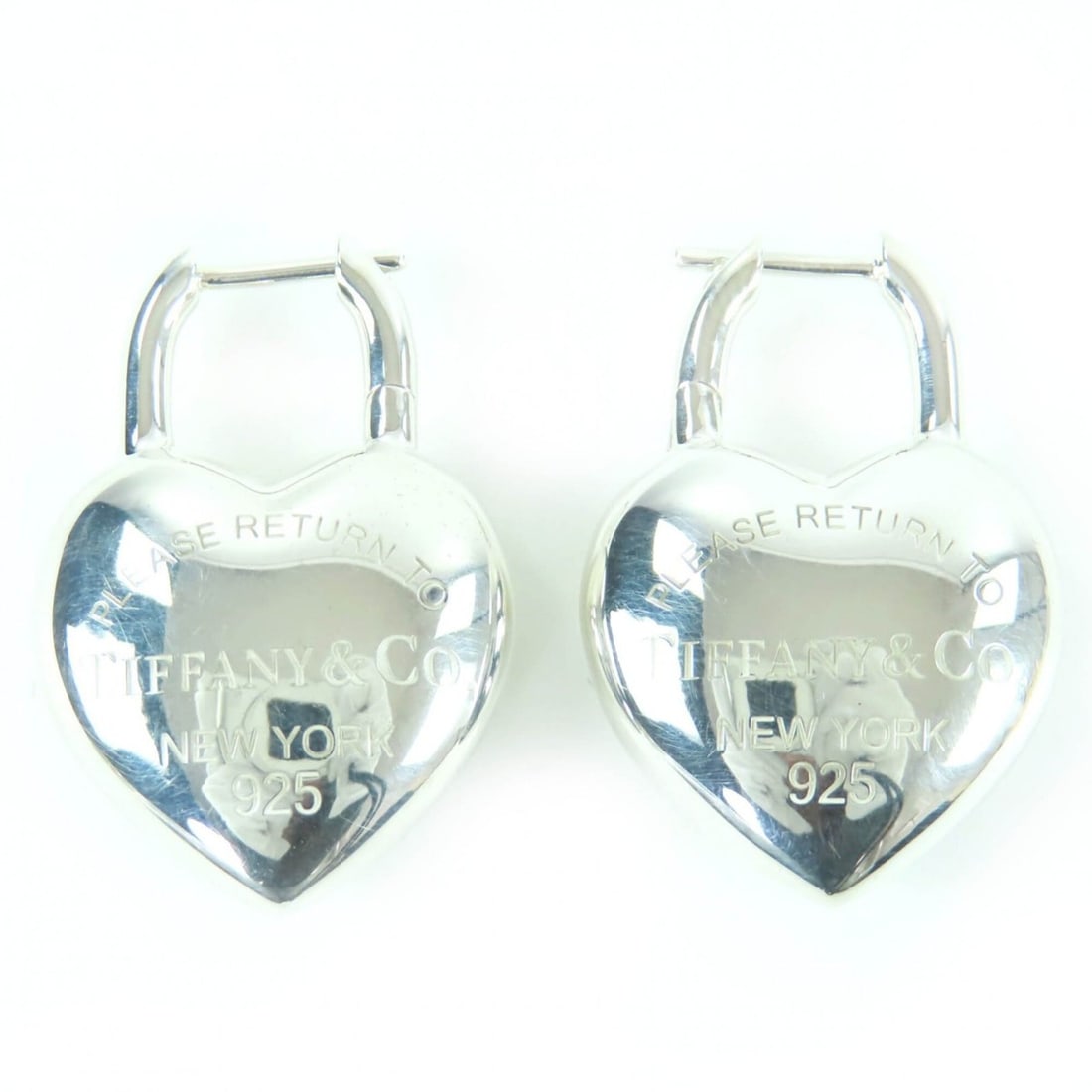 TIFFANY&Co. Tiffany Full Heart Earrings, Return to Tiffany, Medium, AG925 Sterling Silver, Weight (1 of 14)