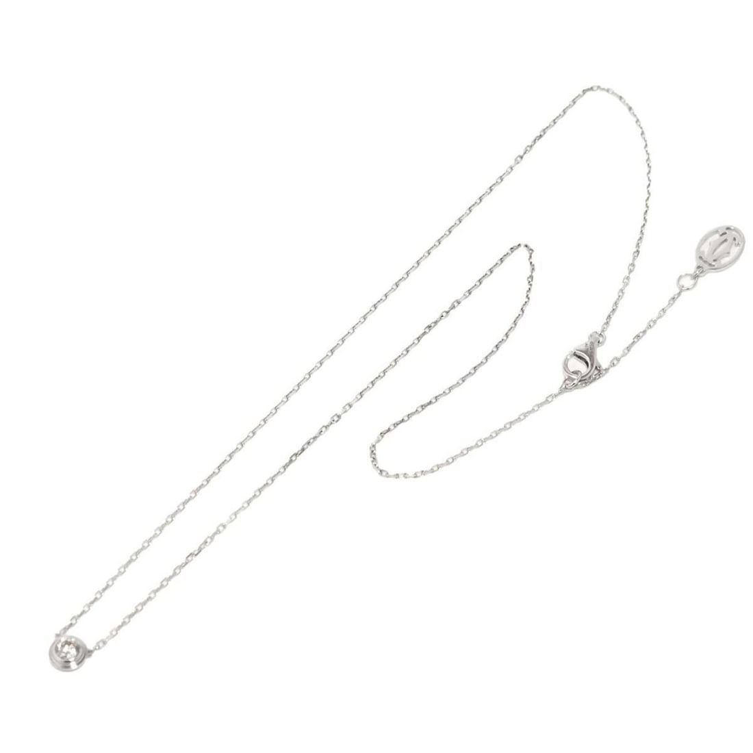 Cartier d'Amour Diamond Necklace, Large (LM), 41cm, 18K WG White Gold 750, Diamants Légers.: --- Catalog ---Category: SizePendant Size: 5.4mm / 0.21''Neck Circumference: 41 cm / 16.14''Category: DesignGender: WomenMaterial: White gold (18K)Necklace Type: NecklaceCategory: GeneralBrand: Cartie