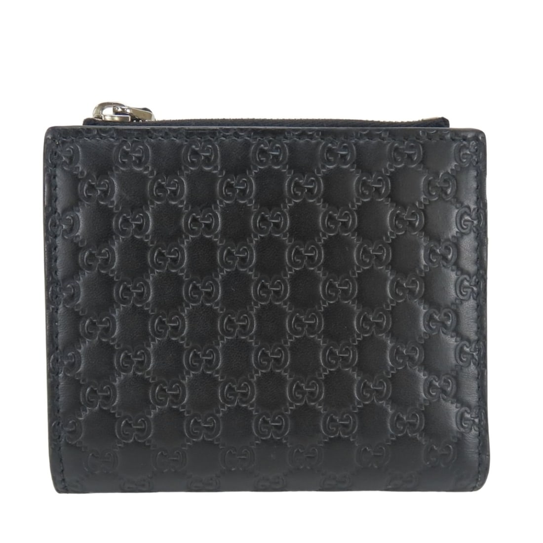 Gucci Bi-fold Wallet Micro GG 544475 Shima Leather Black Compact Women's GUCCI (1 of 20)