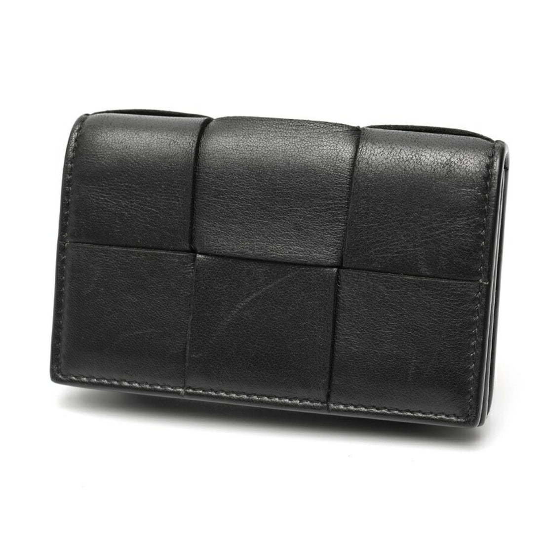Bottega Veneta Cassette Card Case 679849, Lambskin Leather, Black (1 of 11)
