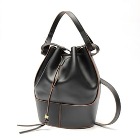 Loewe Balloon Bag Medium Shoulder 326.75AC30 Leather Black