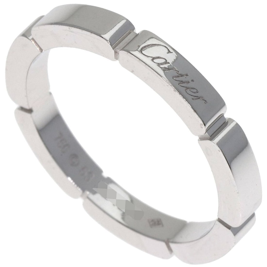 Cartier Maillon Panthère #53 Ring, 18K White Gold, Women's, CARTIER: --- Catalog ---Category: SizeWidth: 2.5mm / 0.1''Weight: 4.6g / 0.16oz.JP Size: 13US Size: 6.5Category: DesignType: Band ringMetal: White GoldGender: WomenMetal Purity: 18KCategory: GeneralBrand: Cart
