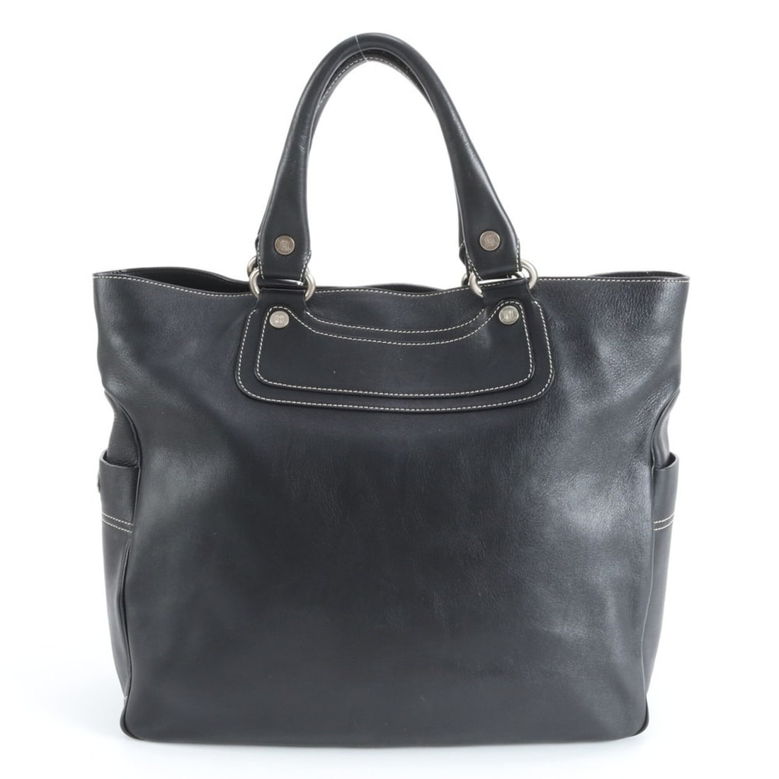 Celine Leather Tote Bag, Handbag, Shoulder Black, Brand, A4 Size, Women's (1 of 11)