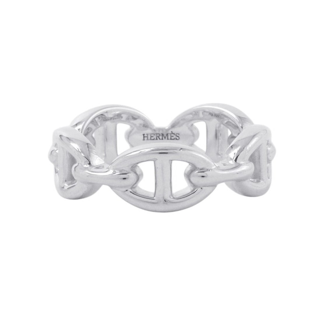 Hermes Ring Chaine d'Ancre Enchainee PM SV925 Silver Size 54 HERMES (1 of 16)