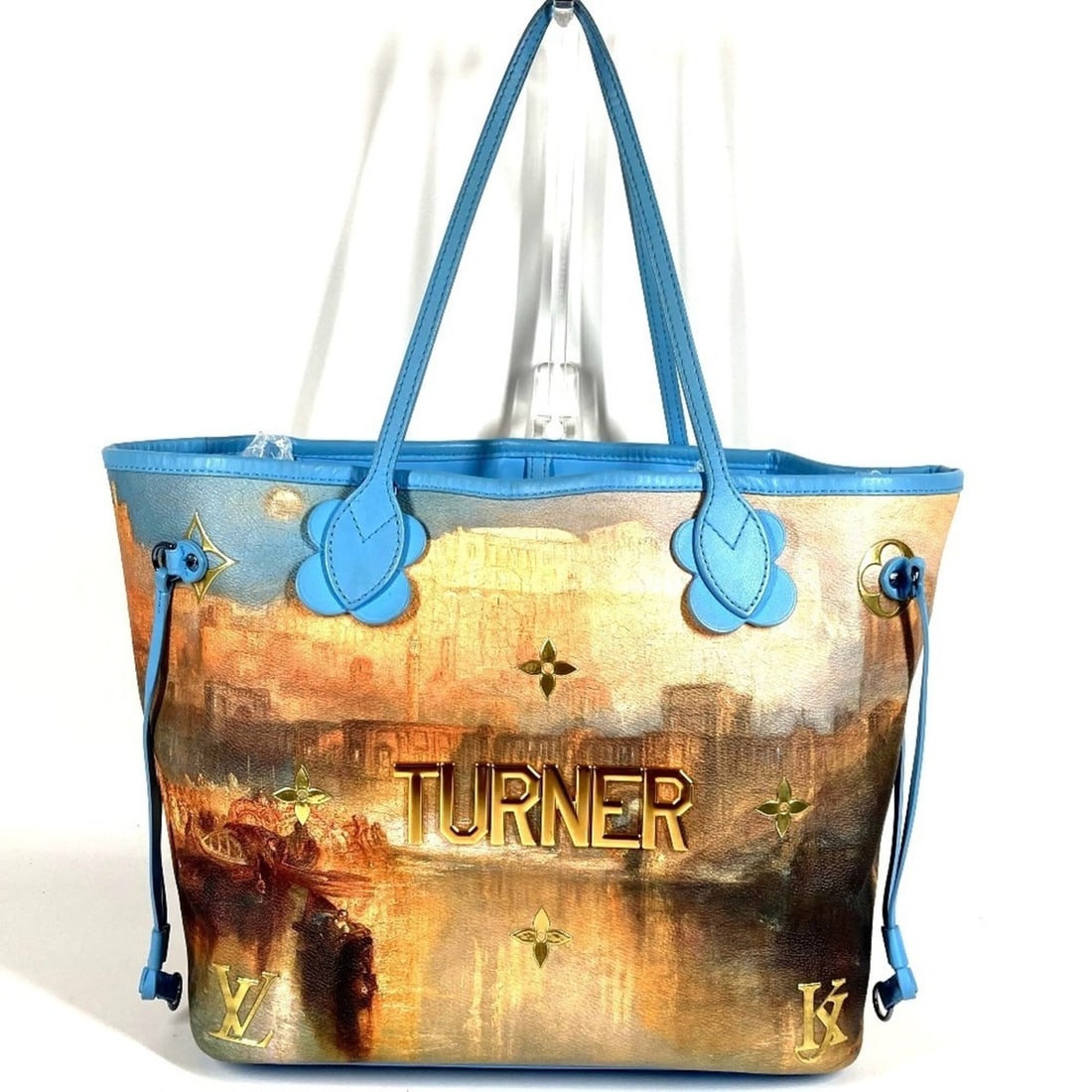 LOUIS VUITTON M43318 Masters Collection Neverfull MM Tote Bag Shoulder Leather Coated Canvas Men's: --- Catalog ---Category: SizeSize (HxWxD): 27.5cm x 32cm x 15cm / 10.82'' x 12.59'' x 5.9''Category: DesignType: Pouch, Shoulder bag, Tote bagColor: BlueGender: Men,WomenMaterial: Leather , Coated can