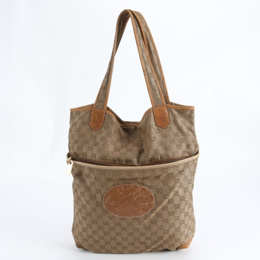 Gucci GG Canvas Leather Tote Bag, Handbag, Shoulder Business Brown, A4 Size, Men's: --- Catalog ---Category: SizeSize (HxWxD): 37cm x 33cm x 8cm / 14.56'' x 12.99'' x 3.14''Category: DesignType: Shoulder bag, Tote bagColor: BrownGender: MenMaterial: Leather , Canvas Category: General