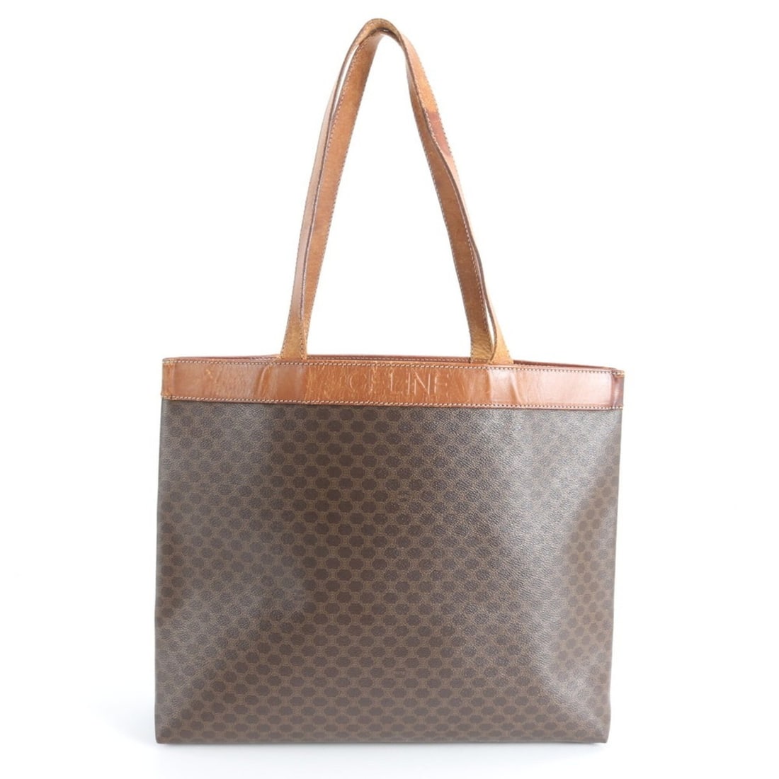 Celine Macadam Leather Tote Bag, Handbag, Shoulder Business Brown, A4 Size, Men's: --- Catalog ---Category: SizeSize (HxWxD): 34cm x 41cm x 11cm / 13.38'' x 16.14'' x 4.33''Category: DesignType: Shoulder bag, Tote bagColor: BrownGender: Men,WomenMaterial: Leather , Coated canvas Cat