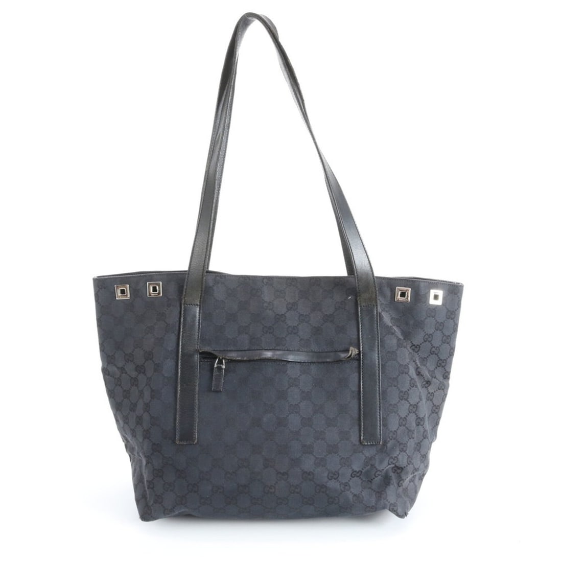 Gucci GG Canvas 019 0493 Leather Tote Bag Handbag Shoulder Black A4 Women's: --- Catalog ---Category: SizeSize (HxWxD): 30cm x 40cm x 20cm / 11.81'' x 15.74'' x 7.87''Category: DesignType: Shoulder bag, Tote bagColor: BlackGender: WomenMaterial: Leather , Canvas Category: Gene