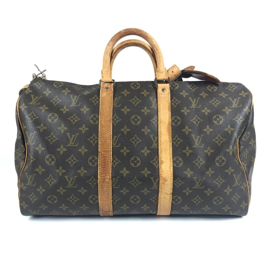 LOUIS VUITTON M41428 Monogram Keepall 45 Bag, Travel Handbag, Boston Canvas, Men's, Women's, Brown: --- Catalog ---Category: SizeSize (HxWxD): 25.5cm x 45.5cm x 19cm / 10.03'' x 17.91'' x 7.48''Category: DesignType: Boston bag, HandbagColor: BrownGender: Men,Women,UnisexMaterial: Monogram Category: