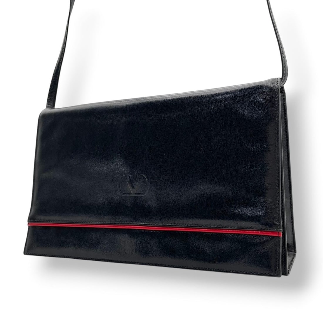 Valentino Garavani shoulder bag/pouch, leather, black, women's, S95 (1 of 18)