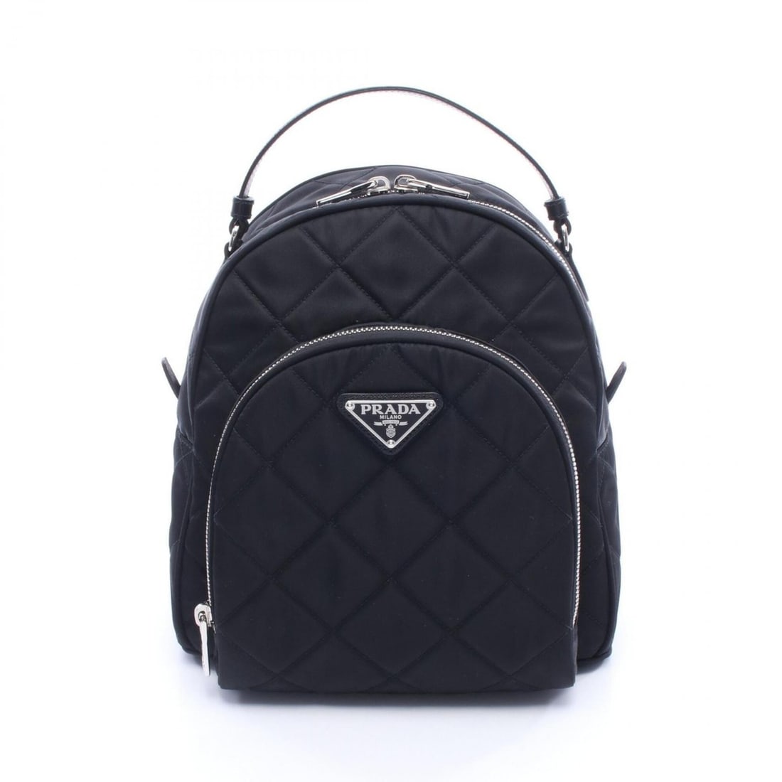 Prada TESSUTO IMPUNTU Backpack/Handbag, Nylon and Leather, Women's, Black, 1BZ066: --- Catalog ---Category: SizeSize (HxWxD): 23.5cm x 21cm x 11cm / 9.25'' x 8.26'' x 4.33''Category: DesignType: Backpack, HandbagColor: BlackGender: WomenMaterial: Nylon , Leather Category: GeneralMPN