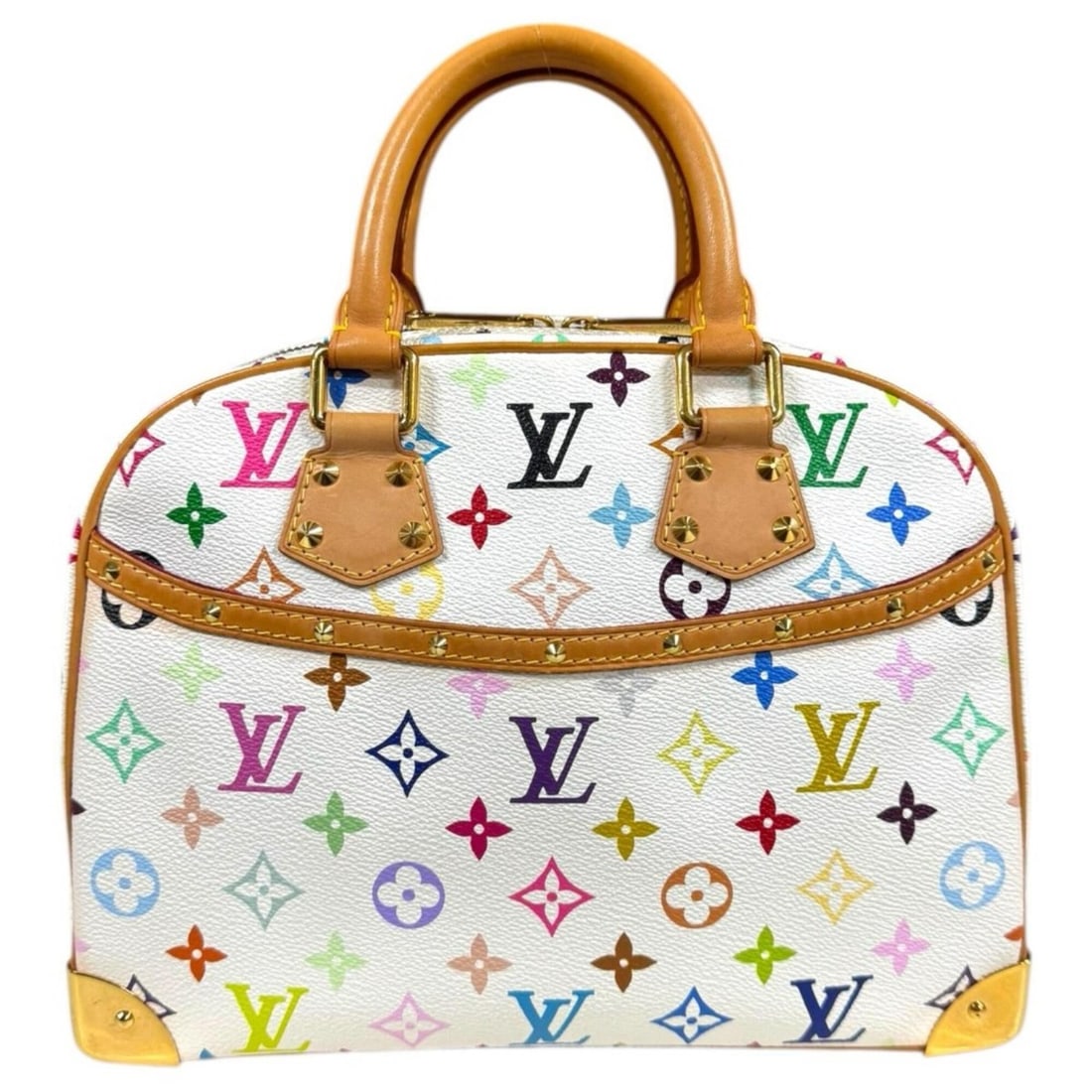 Louis Vuitton Trouville Monogram Multicolore Handbag, M92663 White, Women's, LOUIS VUITTON (1 of 16)
