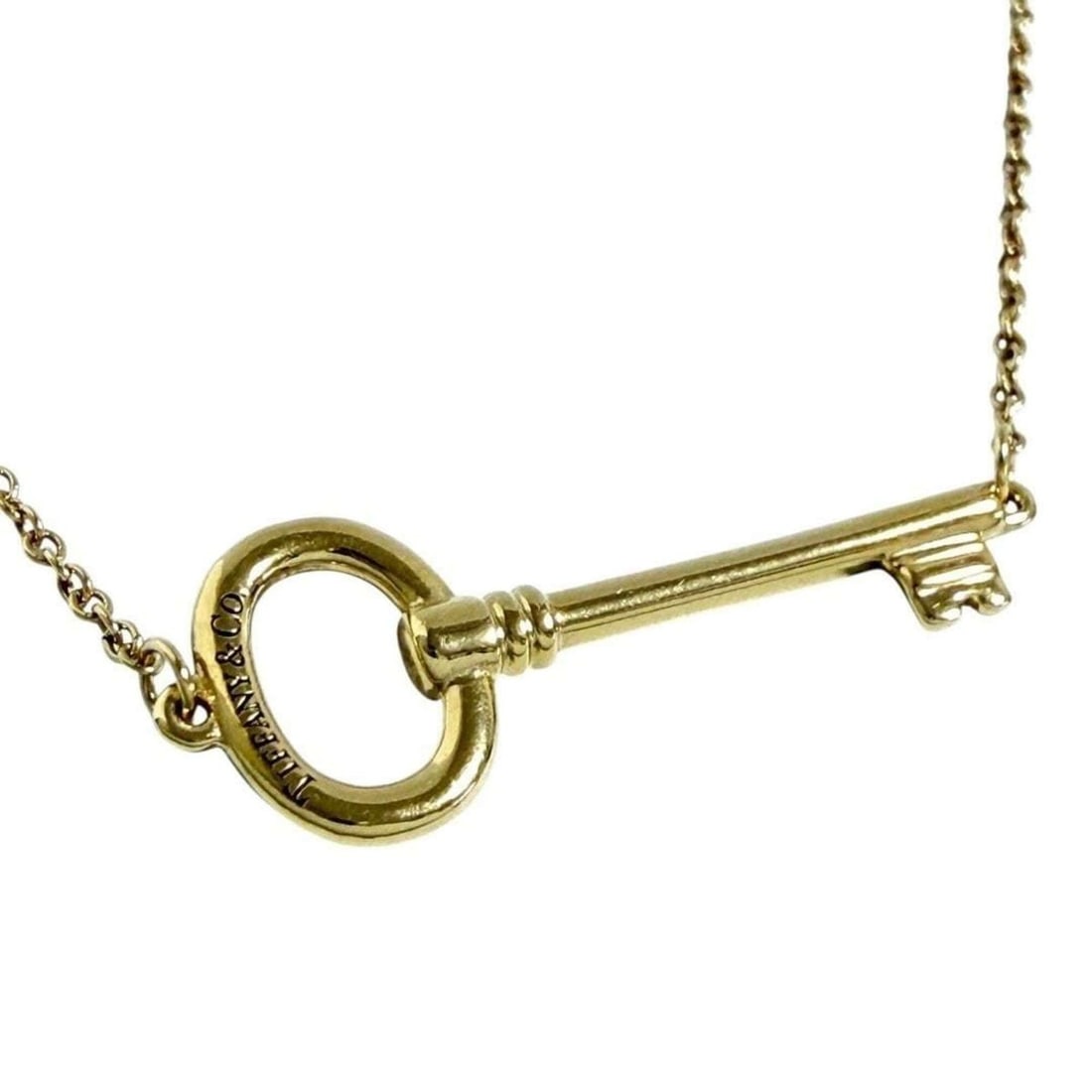 Tiffany & Co. Women's Key Necklace Pendant, 18K Yellow Gold (1 of 13)