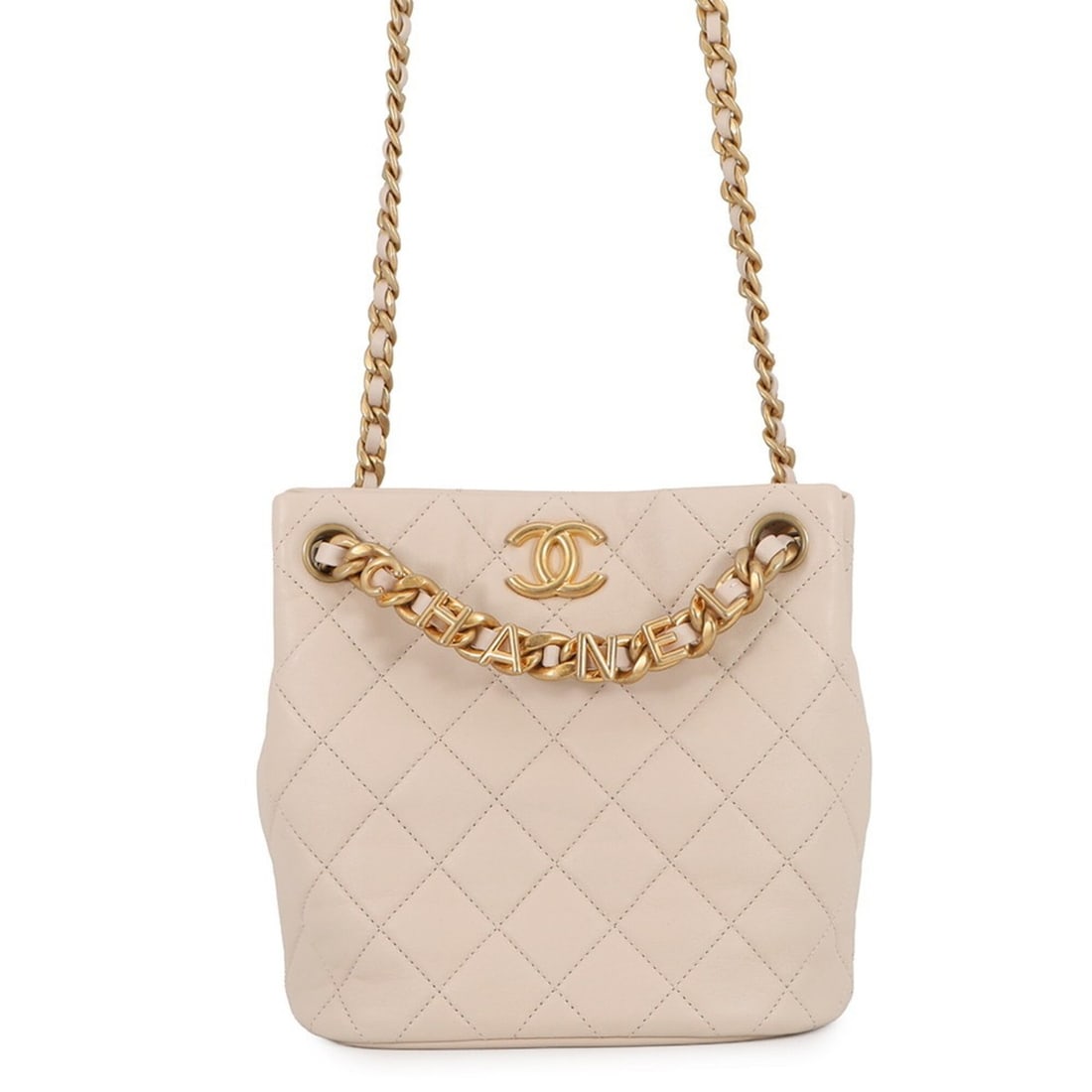 Chanel Chain Shoulder Bag Bucket Small Matelassé Coco Mark Lambskin AS3873 CHANEL 2-way Handbag (1 of 15)