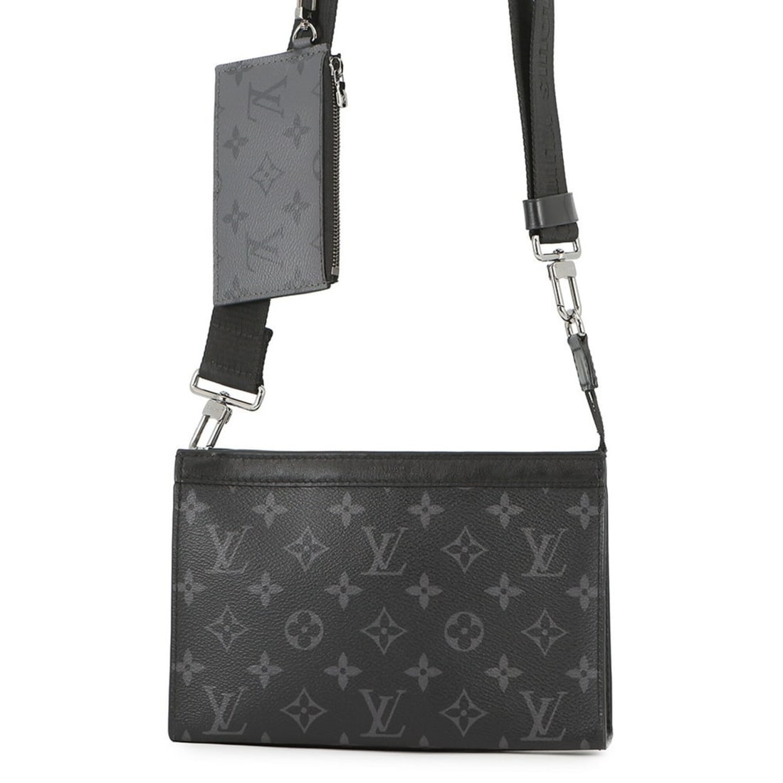 Louis Vuitton Shoulder Bag Monogram Eclipse Reverse Gaston Wearable Wallet M81124 Handbag Black for (1 of 18)