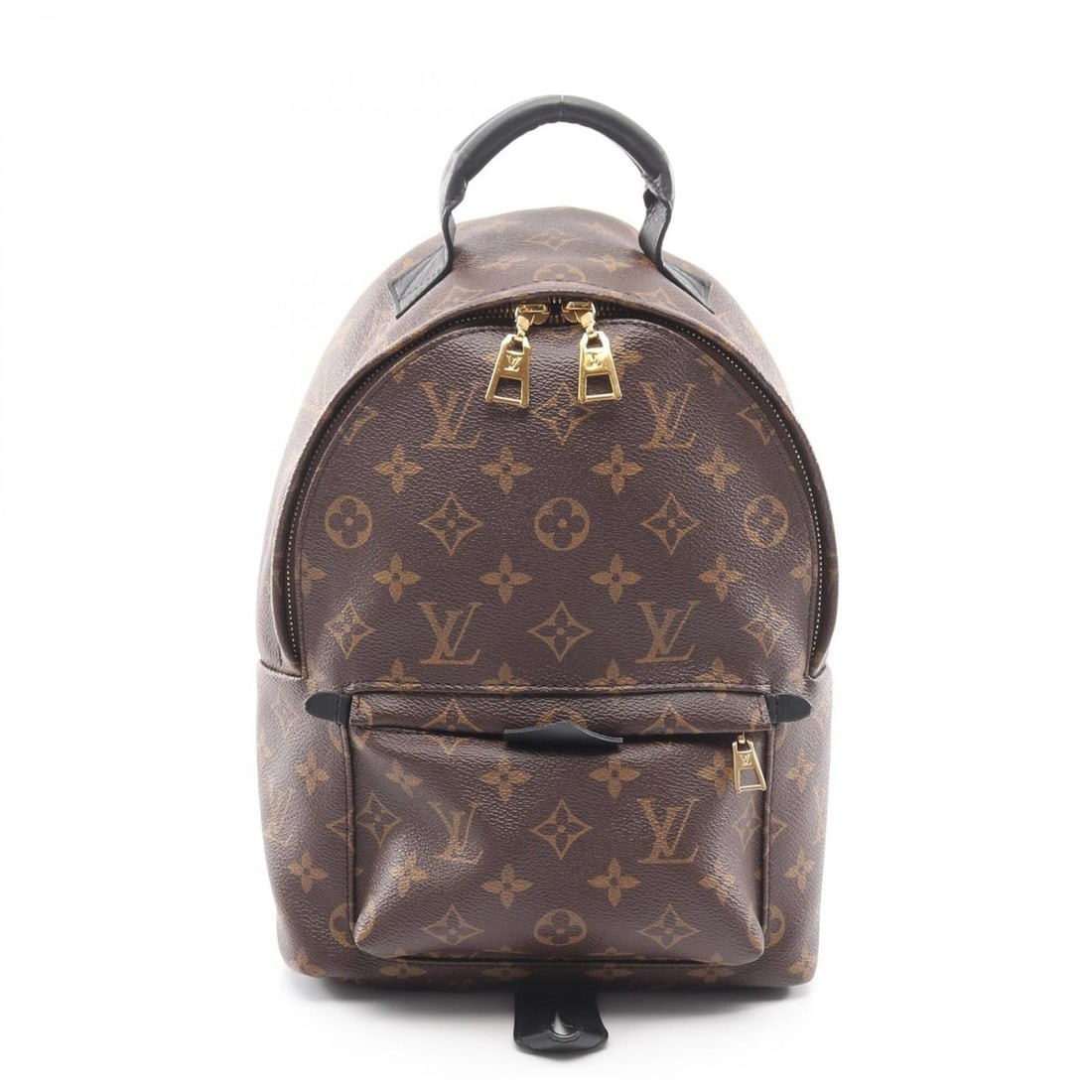 Louis Vuitton Palm Springs PM Backpack/Handbag, Coated Canvas and Leather, Monogram Pattern,: --- Catalog ---Category: SizeSize (HxWxD): 29cm x 21cm x 9cm / 11.41'' x 8.26'' x 3.54''Category: DesignType: Backpack, HandbagColor: Black, BrownGender: WomenMaterial: Coated canvas , Leather Categor