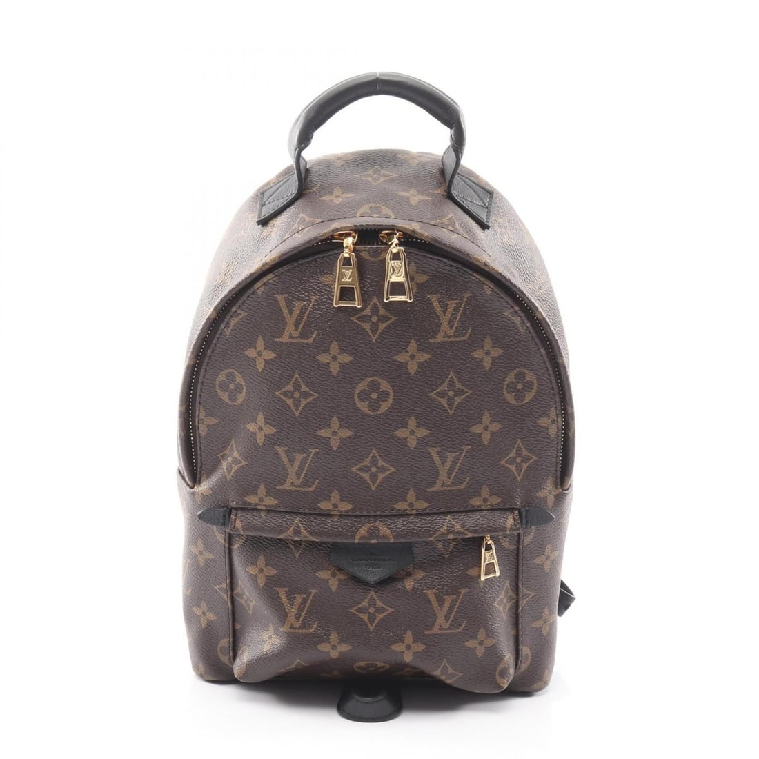 Louis Vuitton Palm Springs PM Backpack/Handbag, Coated Canvas and Leather, Monogram Pattern,: --- Catalog ---Category: SizeSize (HxWxD): 29cm x 21cm x 9cm / 11.41'' x 8.26'' x 3.54''Category: DesignType: Backpack, HandbagColor: Black, BrownGender: WomenMaterial: Coated canvas , Leather Categor