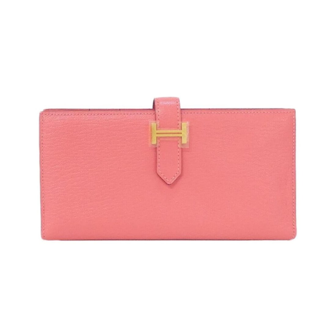 Hermes Bearn Soufflé 039078CC Wallet: --- Catalog ---Category: SizeSize (HxWxD): 9cm x 17.5cm x 2cm / 3.54'' x 6.88'' x 0.78''Category: DesignType: Long wallet (bi-fold)Color: PinkGender: WomenMaterial: Chevre leather Category: GeneralMPN