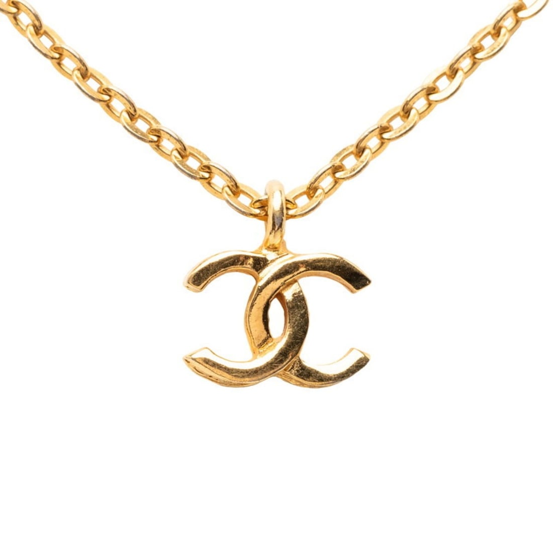 Chanel Coco Mark Necklace, Gold Plated, Women's CHANEL (1 of 8)