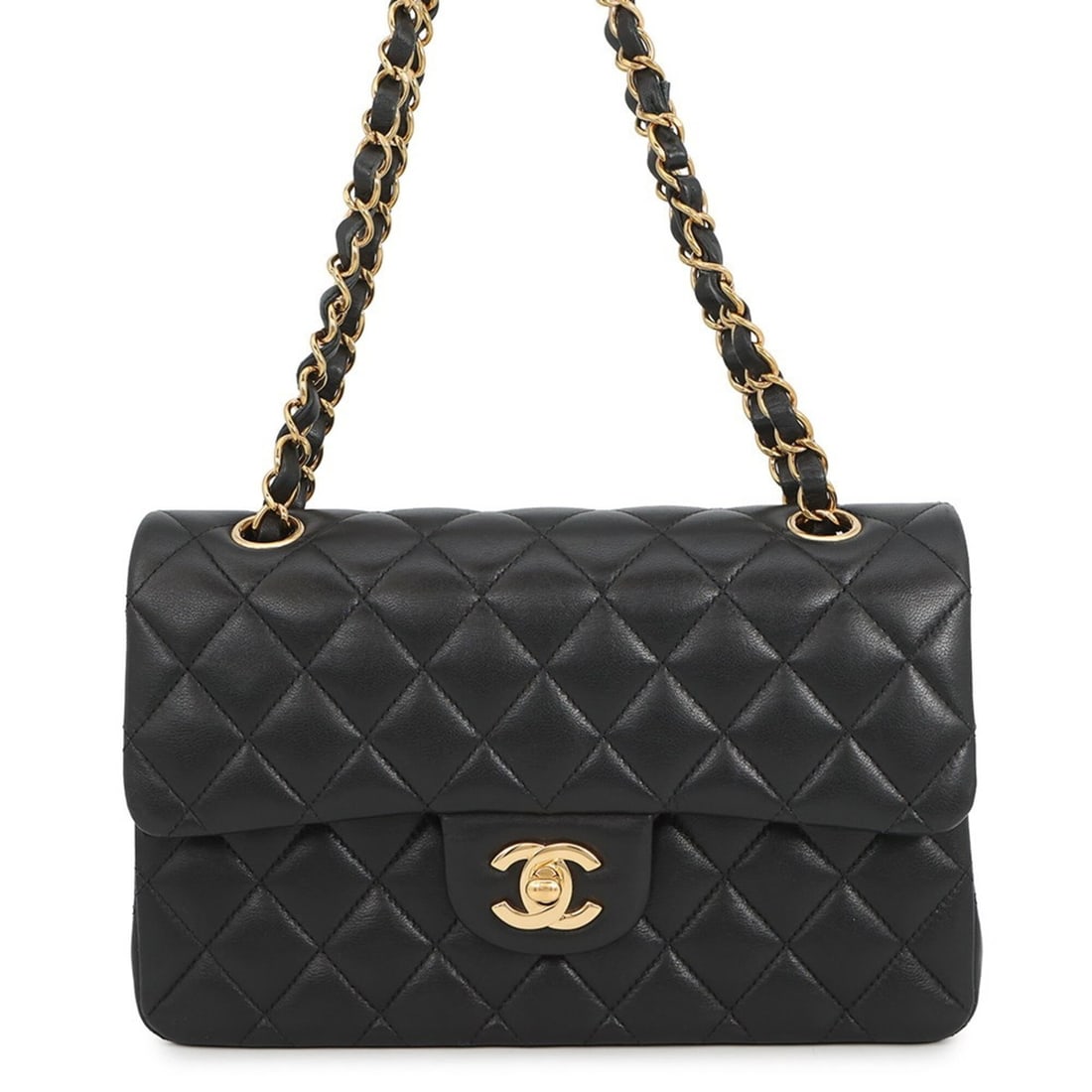 Chanel Chain Shoulder Bag Matelassé 23 Coco Mark Double Lambskin A01113 CHANEL Handbag Black (1 of 15)