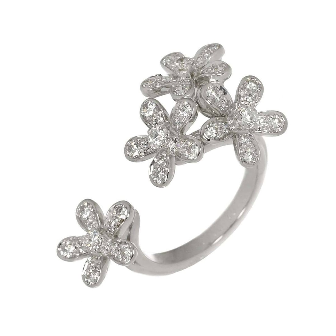 Van Cleef & Arpels Socrates Entre Les Doigts #49 Diamond Ring, 18K White Gold 750 (1 of 18)