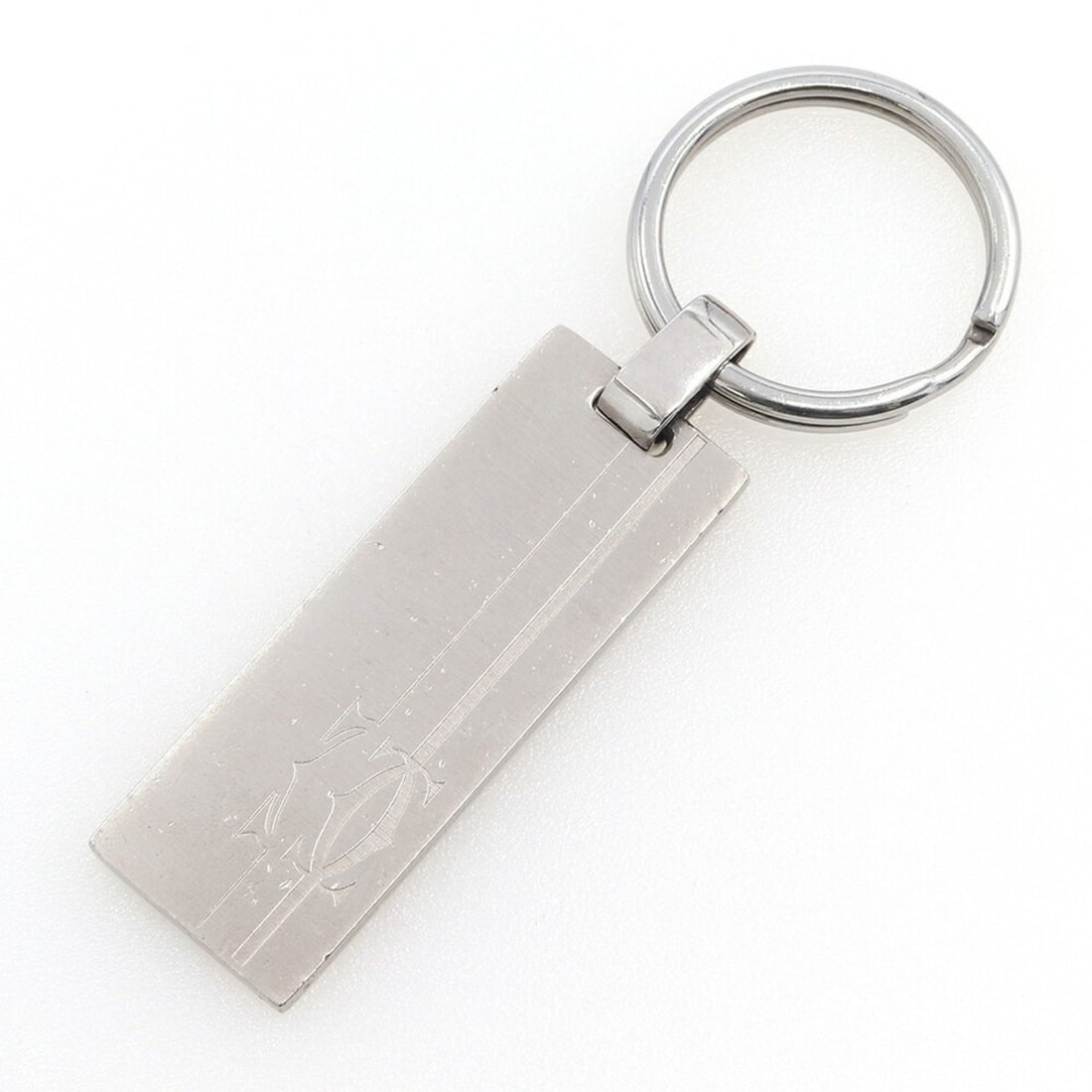 Cartier Keyring T1220398 Silver Metal Keychain Plate Key Holder for Men and Women (1 of 11)