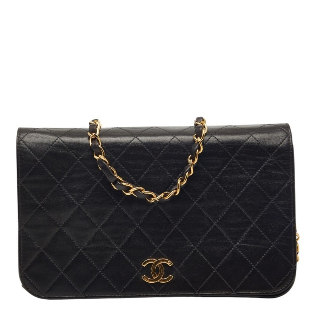Chanel Coco Mark Matelassé Push-Lock Chain Shoulder Bag, Black Lambskin, Women's CHANEL: --- Catalog ---Category: SizeSize (HxWxD): 15cm x 23.5cm x 3.5cm / 5.9'' x 9.25'' x 1.37''Category: DesignType: Shoulder bagColor: BlackGender: WomenMaterial: Leather Leather/Fur Type: LambskinCategor