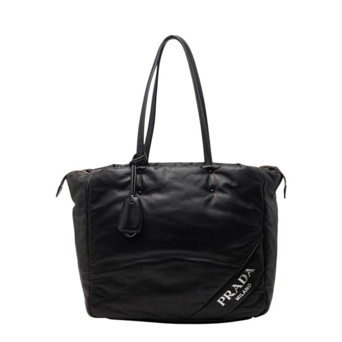 Prada Tote Bag Shoulder Black Leather Women's PRADA (1 of 12)