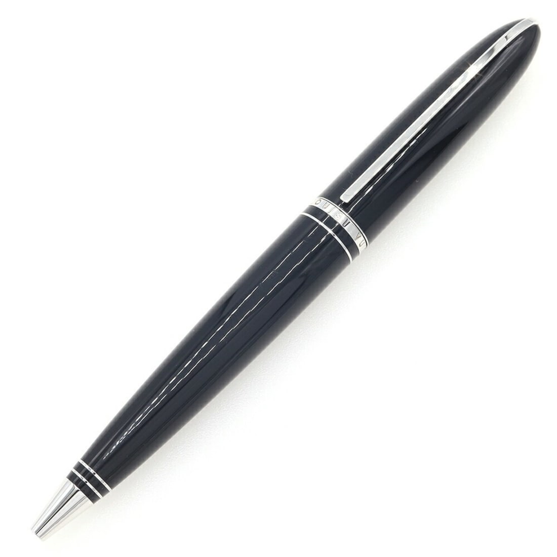 Louis Vuitton Ballpoint Pen, Dock Lacquer N76502, Black, Twist Mechanism, Men's, LOUIS VUITTON (1 of 20)