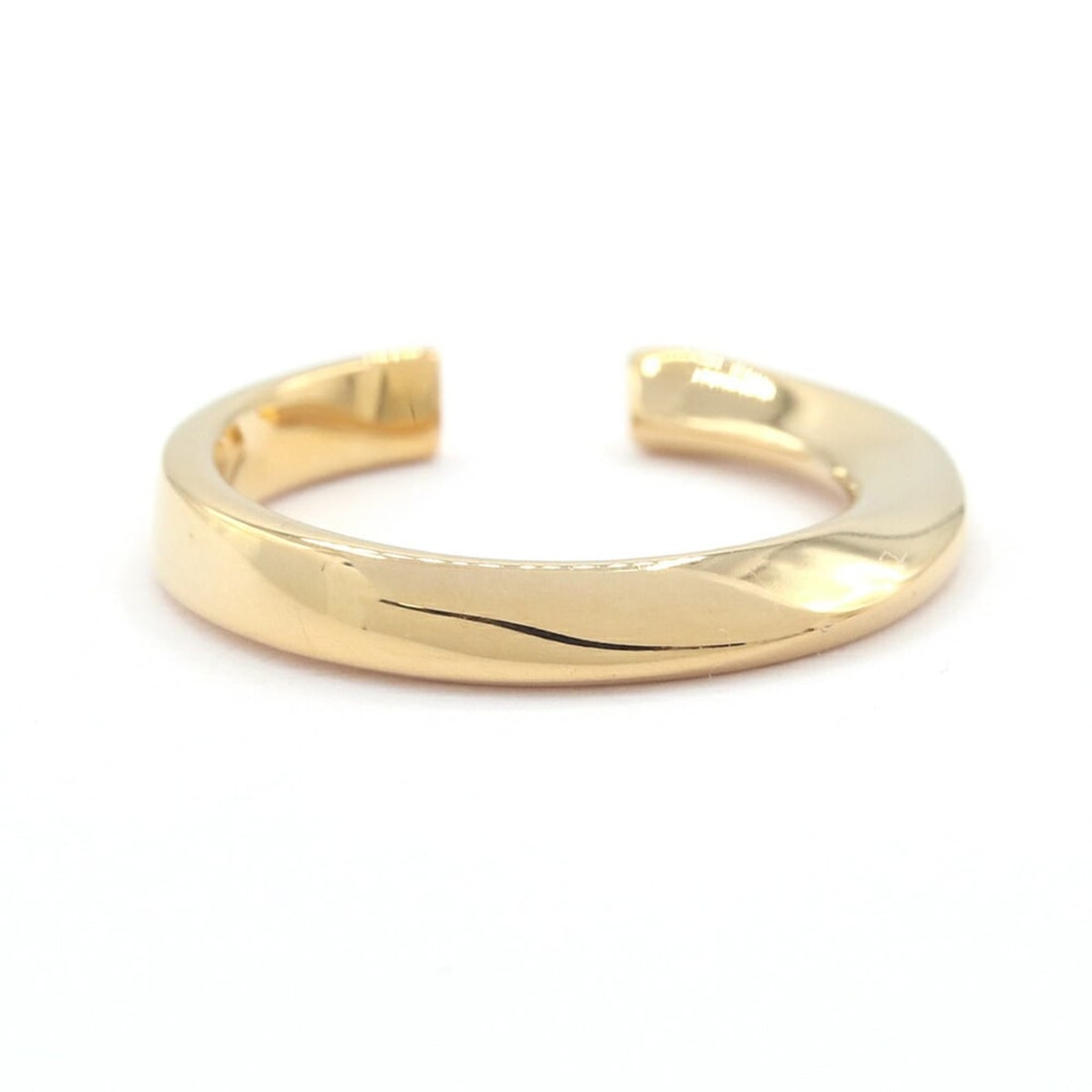 Yves Saint Laurent Saint Laurent Gold Metal Ring with Twist Design for Women (1 of 18)