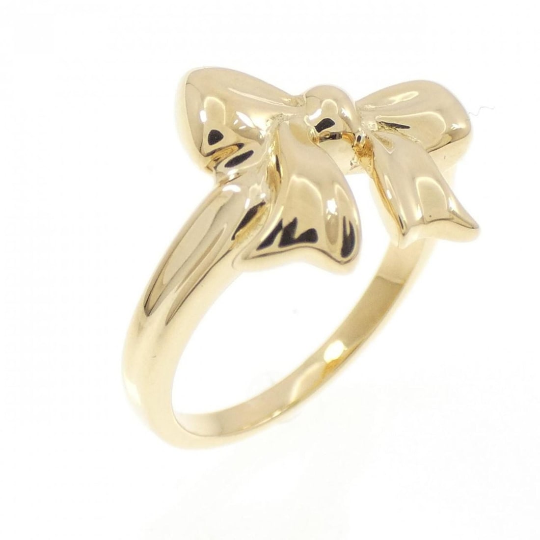 Tiffany Blue Box Bow Ring: --- Catalog ---Category: SizeJP Size: 6.0US Size: 3.5Category: DesignType: Band ringGender: WomenMaterial: Yellow gold (18K)Category: GeneralBrand: Tiffany--- Item List ---Section: ConditionRanking: