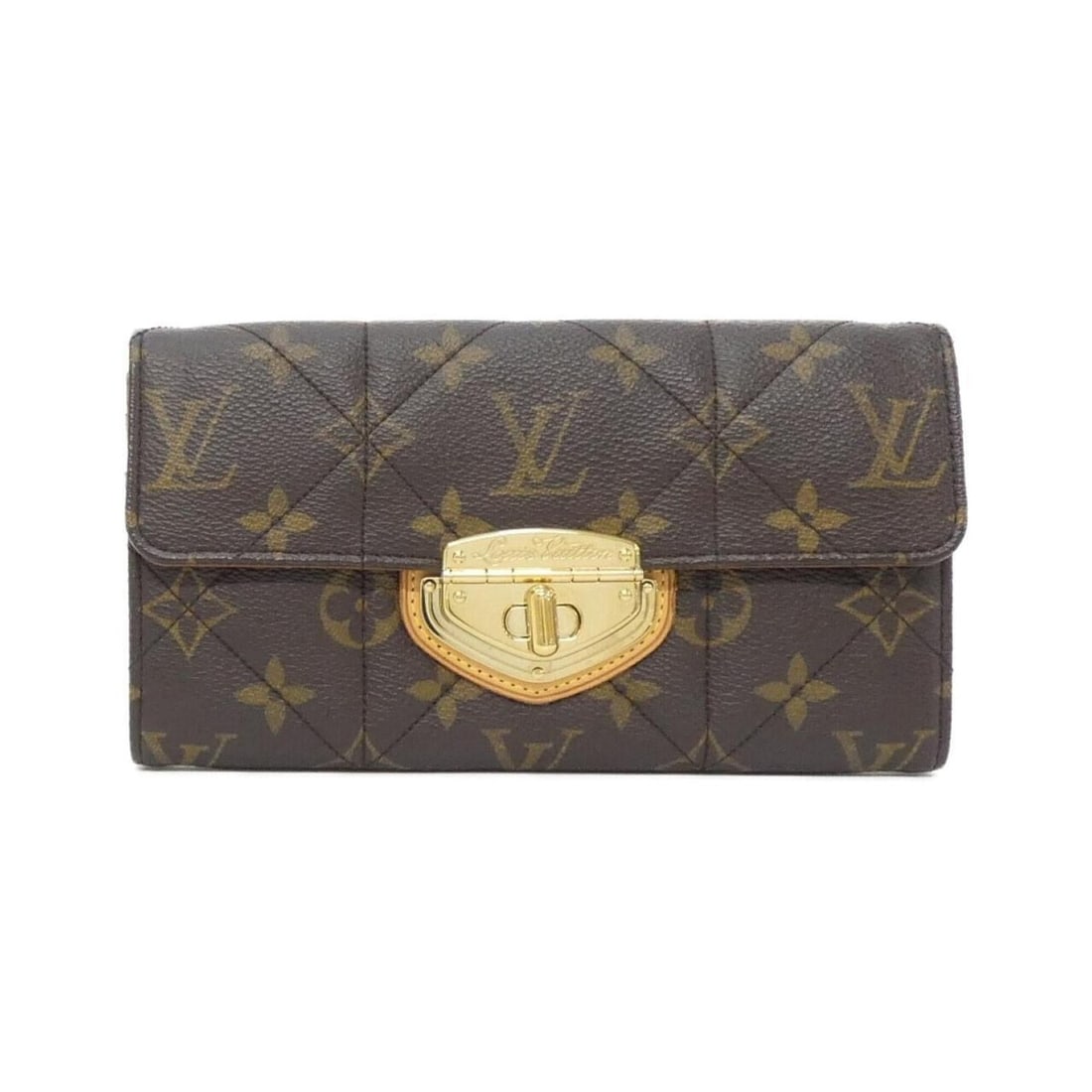 Louis Vuitton Monogram Portefeuille Sarah Etoile M66556 Wallet: --- Catalog ---Category: SizeSize (HxWxD): 10cm x 18cm x 3cm / 3.93'' x 7.08'' x 1.18''Category: DesignType: Long wallet (bi-fold)Color: MarronGender: Men,WomenMaterial: Coated canvas Category: