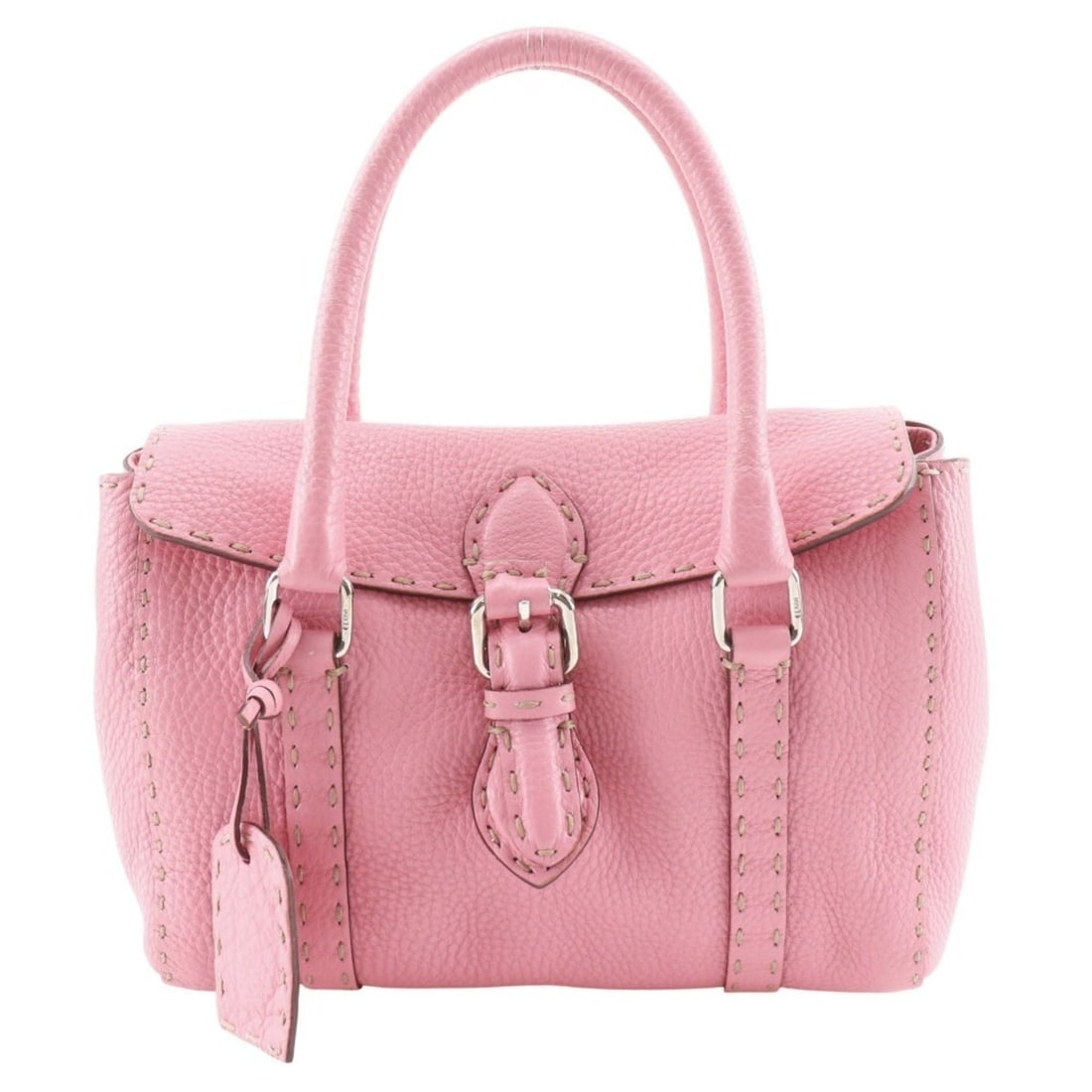 Fendi Selleria Mini Linda Handbag 8BR486 Calfskin Pink A5 Magnetic Closure Women's: --- Catalog ---Category: SizeWeight: 550g / 1.21lb.Handle Drop: 10.00cm / 3.94''Size (HxWxD): 17cm x 23cm x 9cm / 6.69'' x 9.05'' x 3.54''Category: DesignType: HandbagColor: PinkGender: