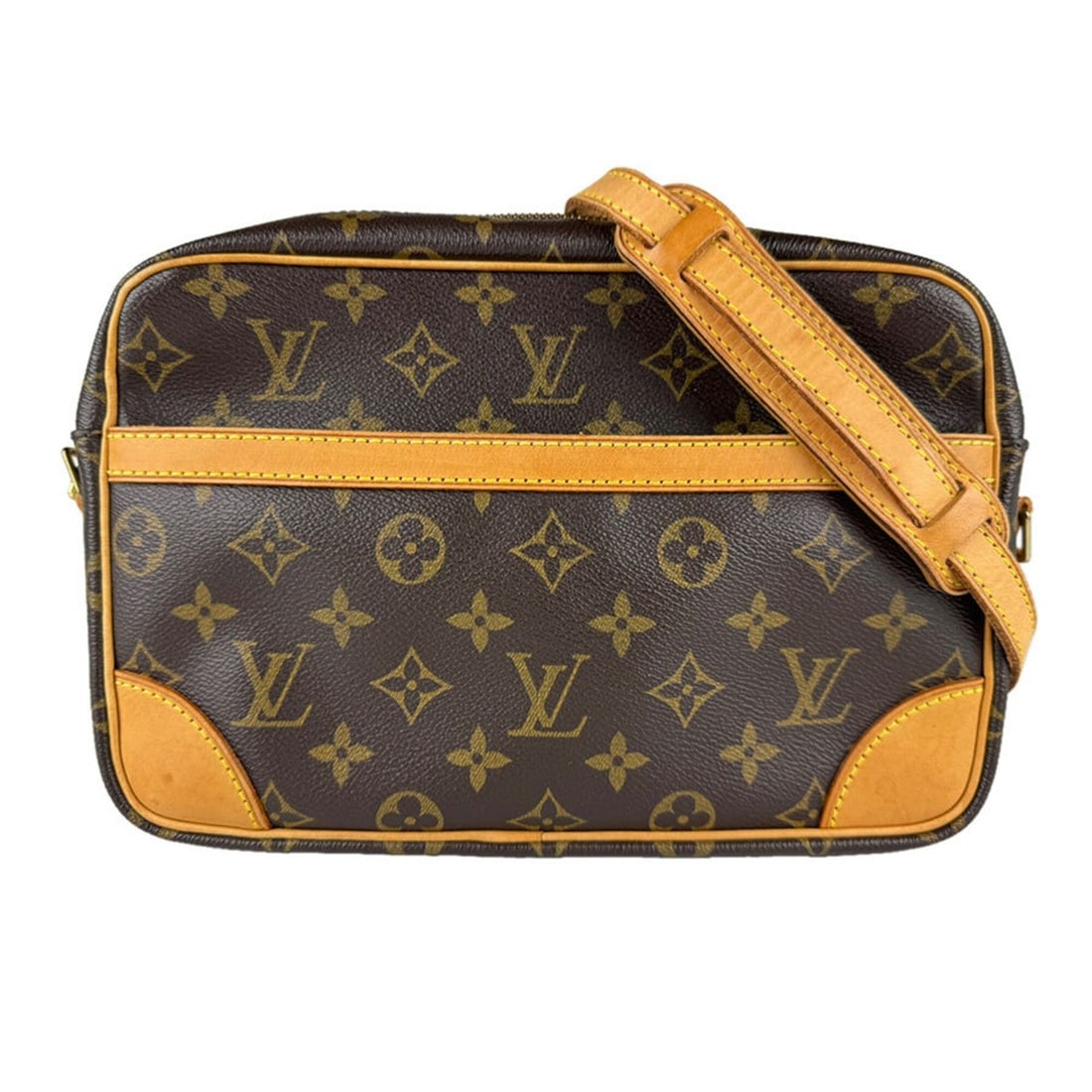 Louis Vuitton LOUIS VUITTON Shoulder Bag Monogram Trocadero 27 Canvas Brown Women's M51274 Free (1 of 14)