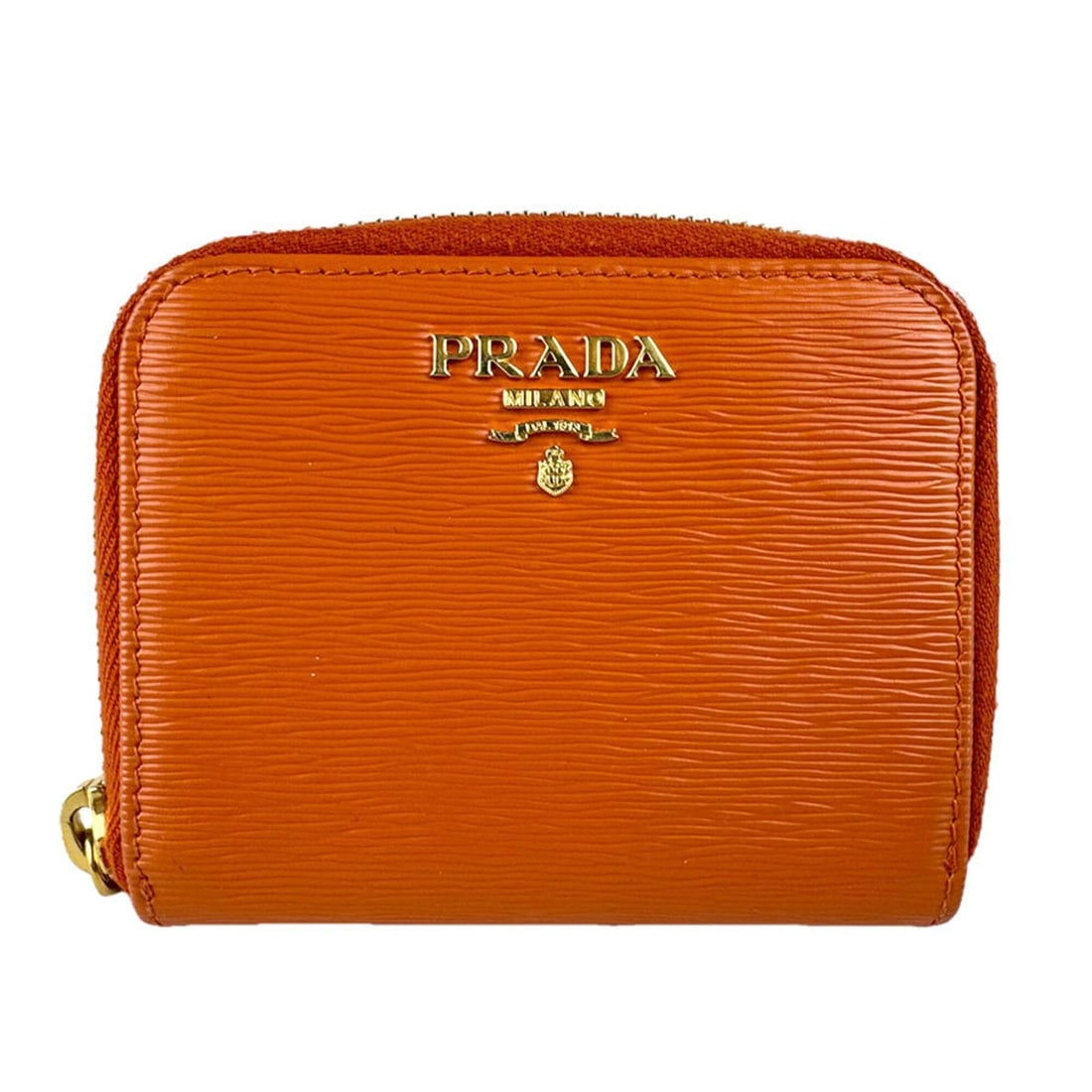 Prada PRADA Wallet/Coin Purse Leather Orange Women's Free Shipping z9142: --- Catalog ---Category: SizeSize (HxWxD): 8cm x 10cm x 2cm / 3.14'' x 3.93'' x 0.78''Category: DesignType: Coin purse/coin caseColor: OrangeGender: WomenMaterial: Leather Category: GeneralBrand: Prad
