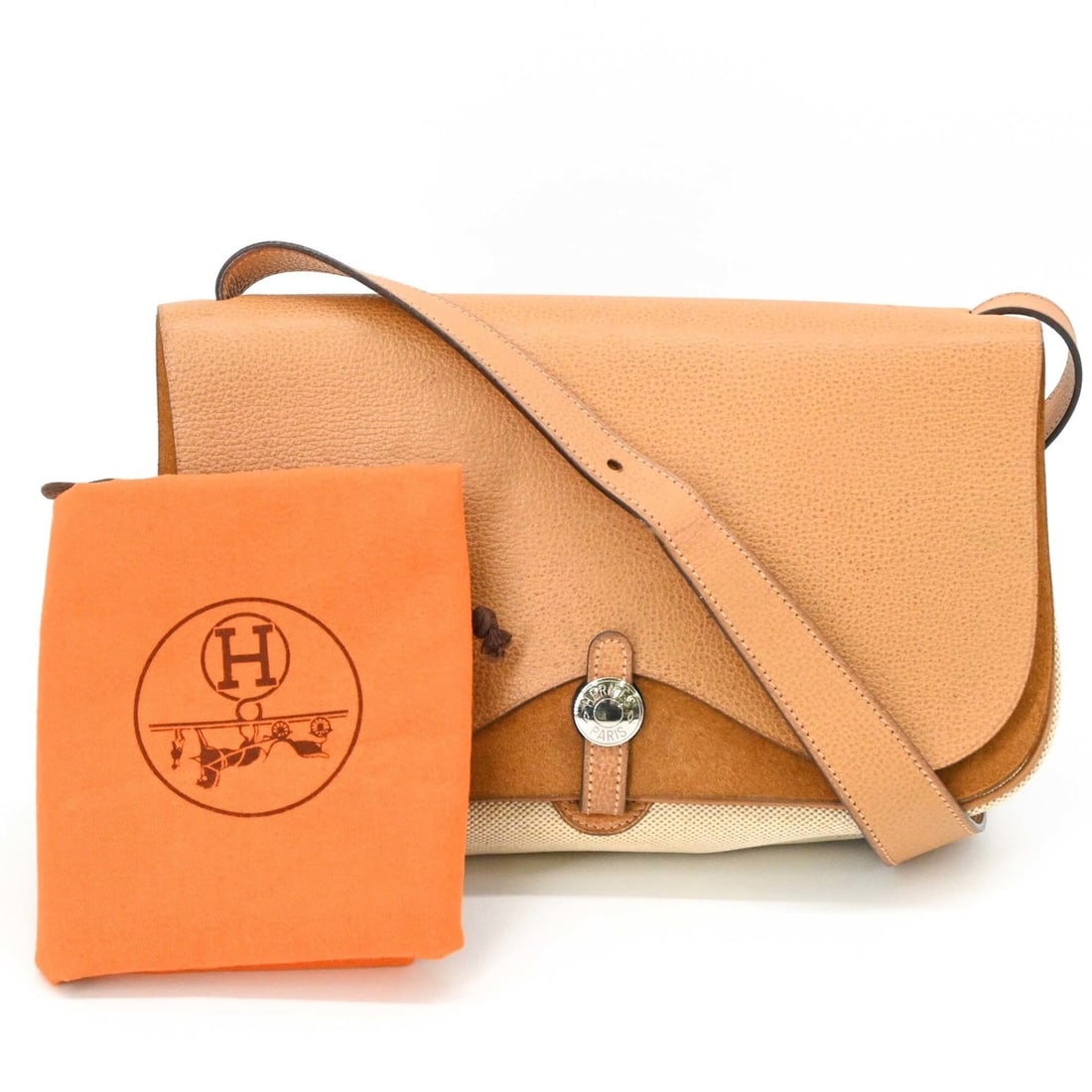 HERMES Sac Colorado MM Toile H Veche Liège Shoulder Bag Gold S Hardware ?I Stamp (1 of 19)