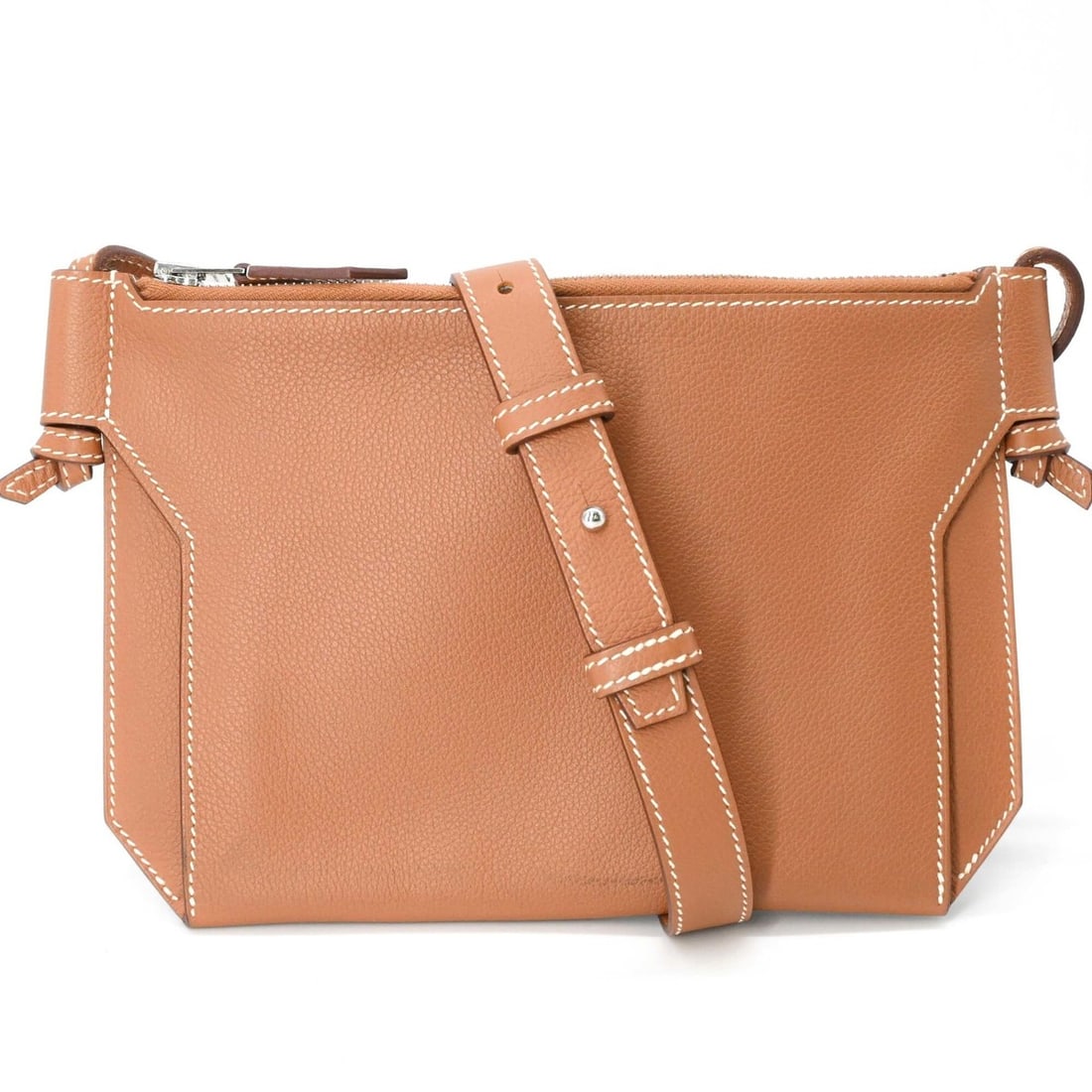 HERMES Ultra Pla 24 Evercolor Shoulder Bag for Women, Gold Brown, Z Stamp (1 of 16)