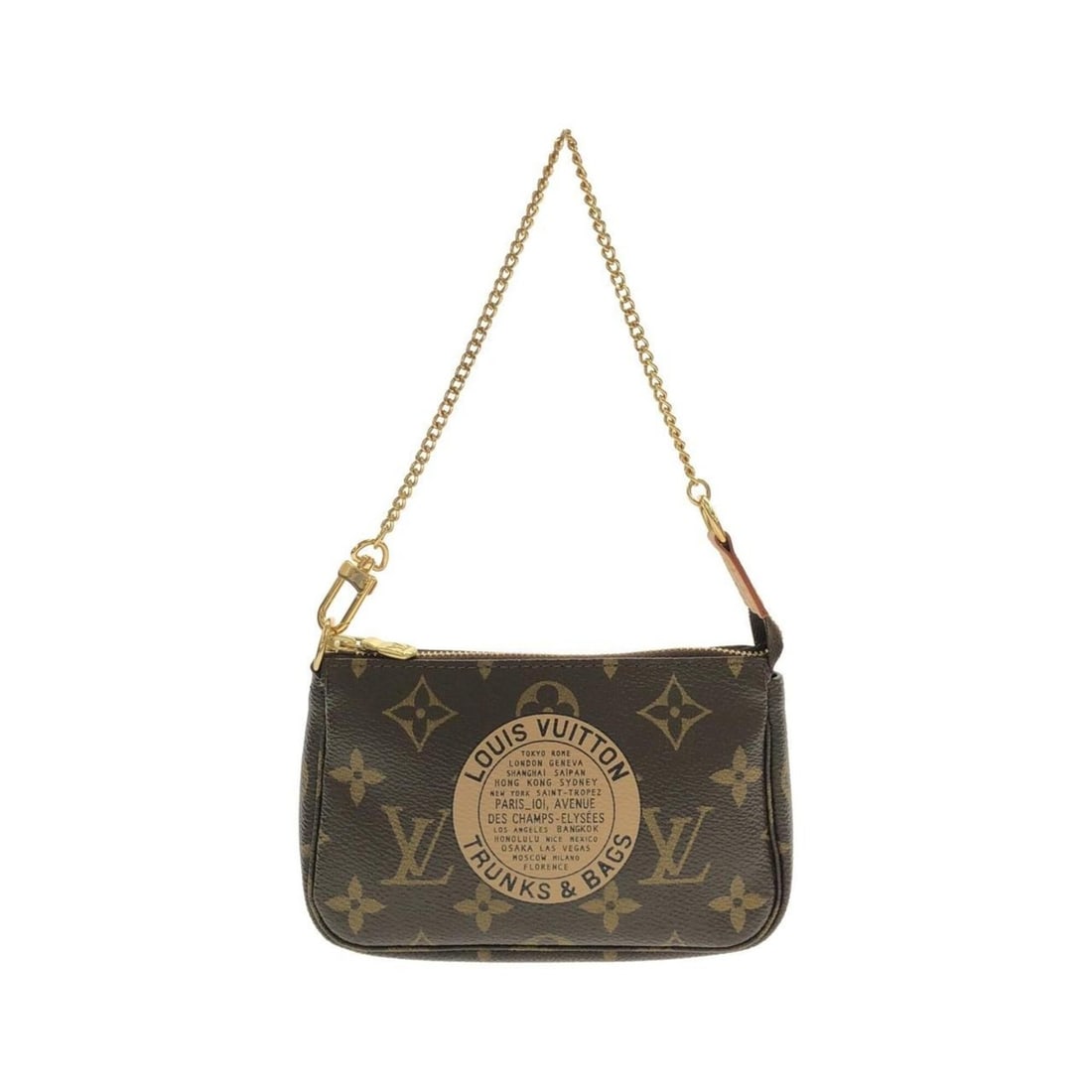 Louis Vuitton Monogram (T&B) Mini Pochette Accessoires M60153 Accessory Pouch: --- Catalog ---Category: SizeWeight: 80g / 2.82oz.Size (HxWxD): 9.5cm x 15cm x 3cm / 3.74'' x 5.9'' x 1.18''Handle Length: 31cm / 12.2''Category: DesignType: Pochette, PouchColor: MarronGender: