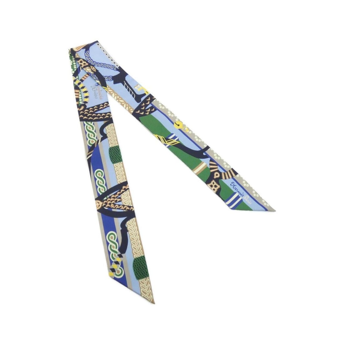 Hermes FANTAISIE D'ETRIERS Twilly 063921S Scarf/Muffler (1 of 9)