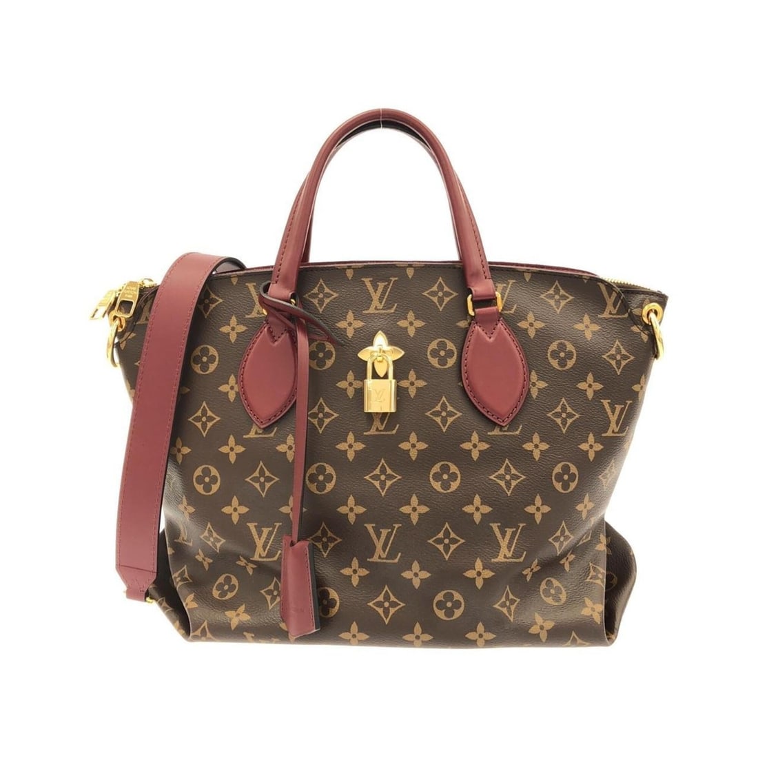 Louis Vuitton Monogram Flower Zipped Tote MM M44348 Handbag (1 of 10)