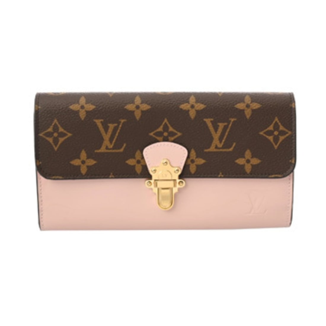 LOUIS VUITTON Louis Vuitton Monogram Portefeuille Cherrywood Rose Ballerine M61719 Women's Patent (1 of 15)