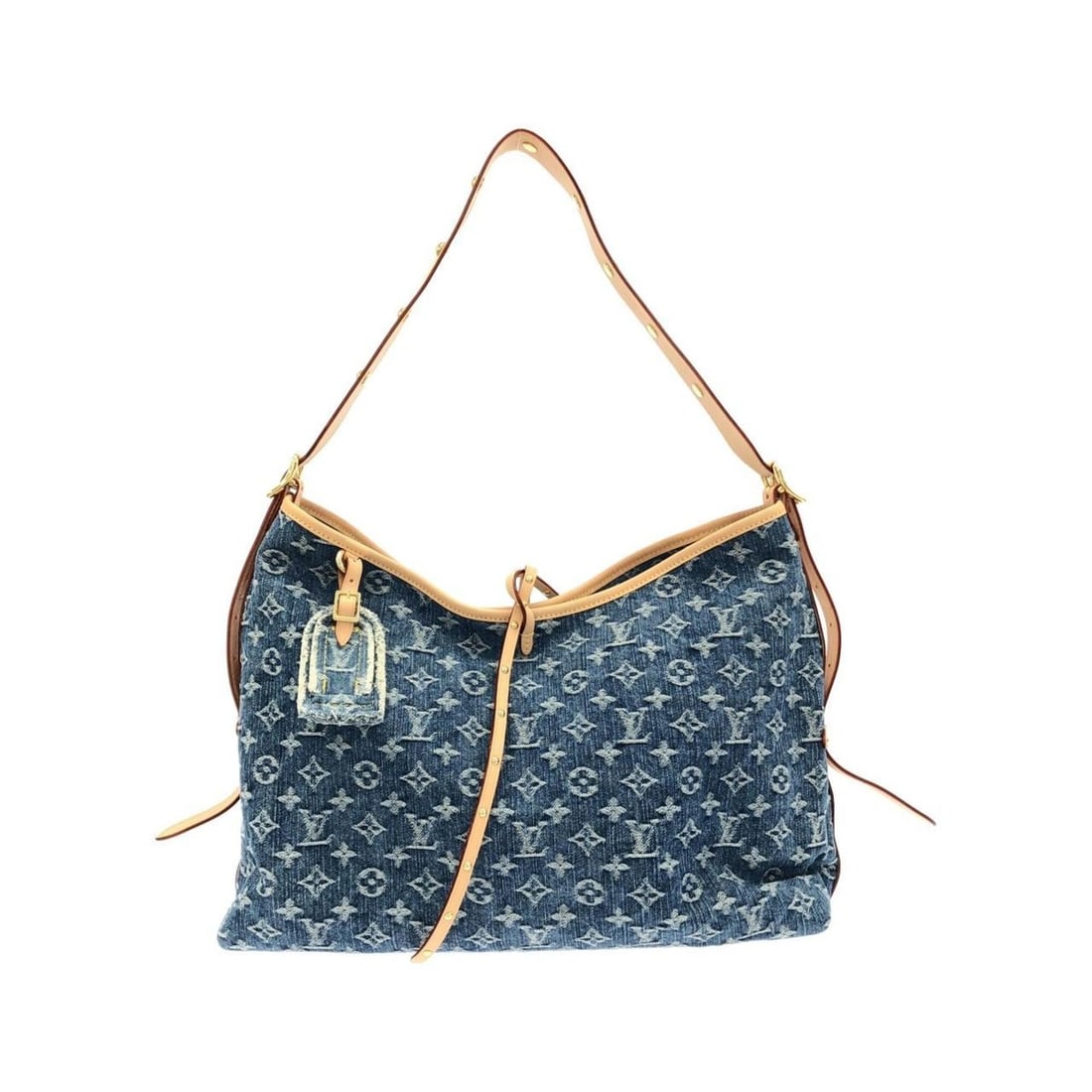 Louis Vuitton LV Remix (Monogram Denim) Carryall MM M46855 Shoulder Bag (1 of 17)