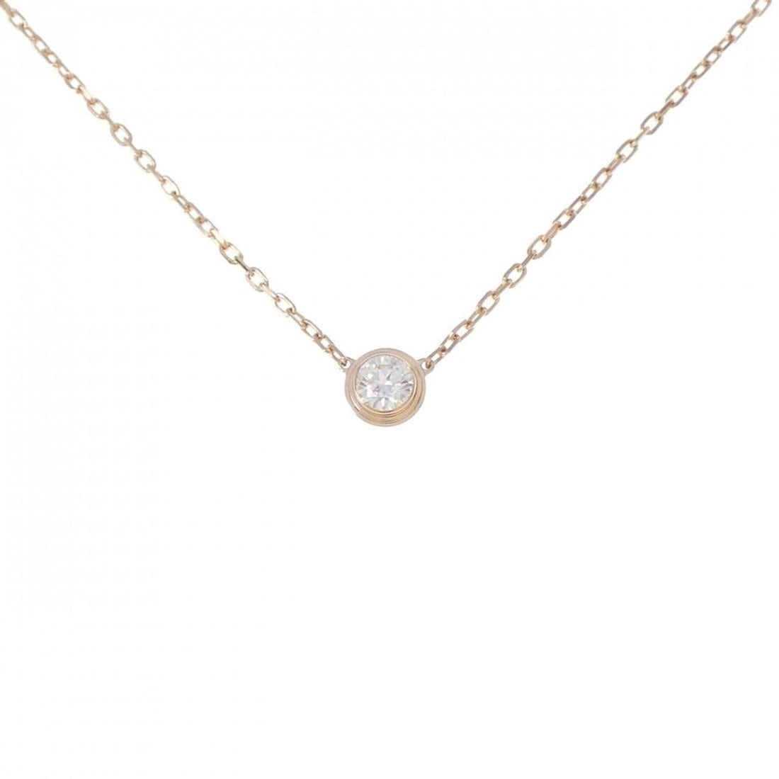 Cartier Damour Large Necklace: --- Catalog ---Category: SizePendant Size: 5.4mm / 0.21''Neck Circumference: 38 cm - 41 cm / 14.96'' - 16.14''Category: DesignStone: DiamondGender: WomenMaterial: Pink gold (18K)Necklace Type: